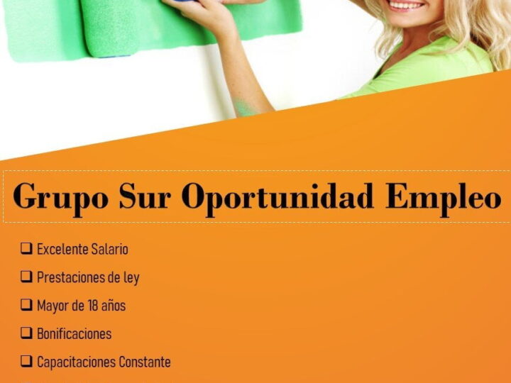 Grupo Sur se encuentra en la búsqueda de nuevos colaboradores ofreciendo excelentes beneficios