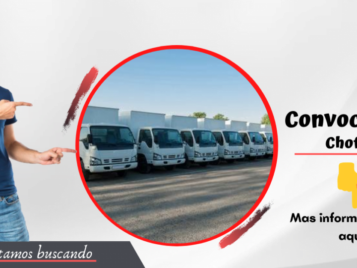 Se solicita nuevos trabajadores para cubrir vacantes de chófer